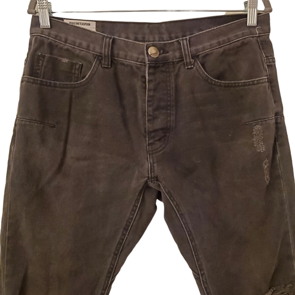 One Teaspoon Black Distressed Relaxed Fit Jean - Picture 6 of 16